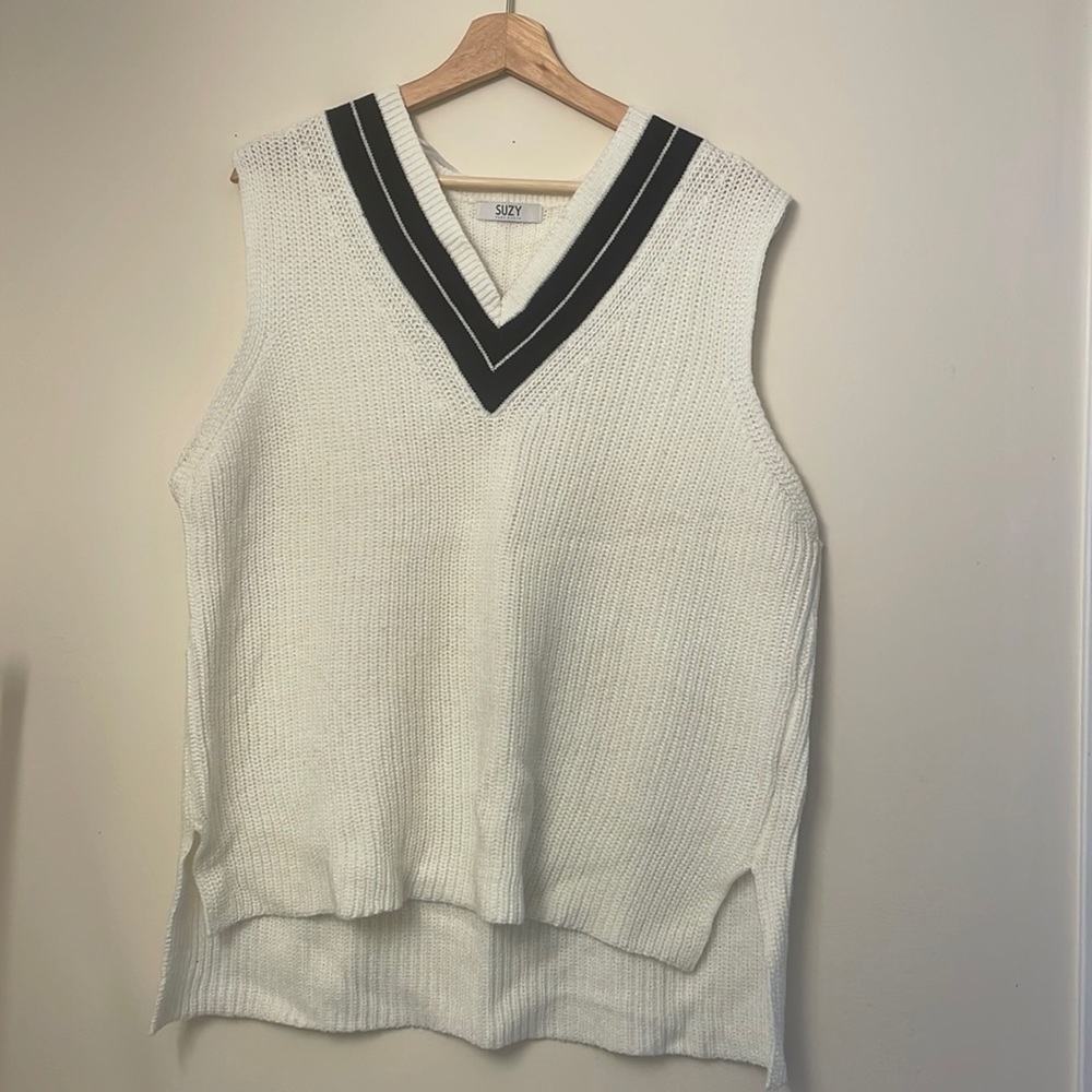 High Low Varsity Vest